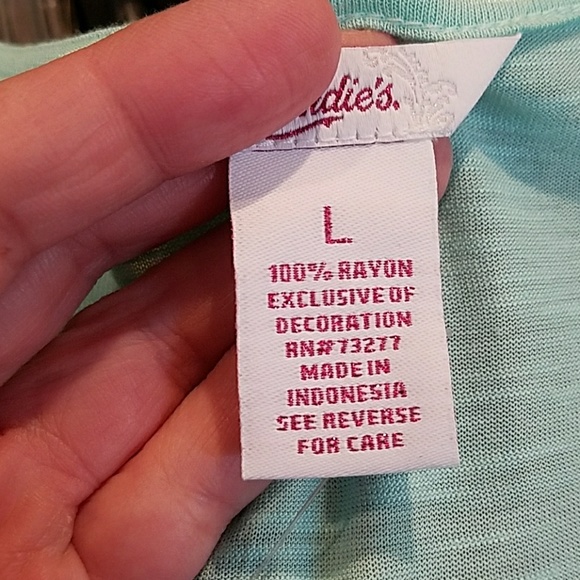 NWT Candies size L seafoam top - Picture 3 of 3